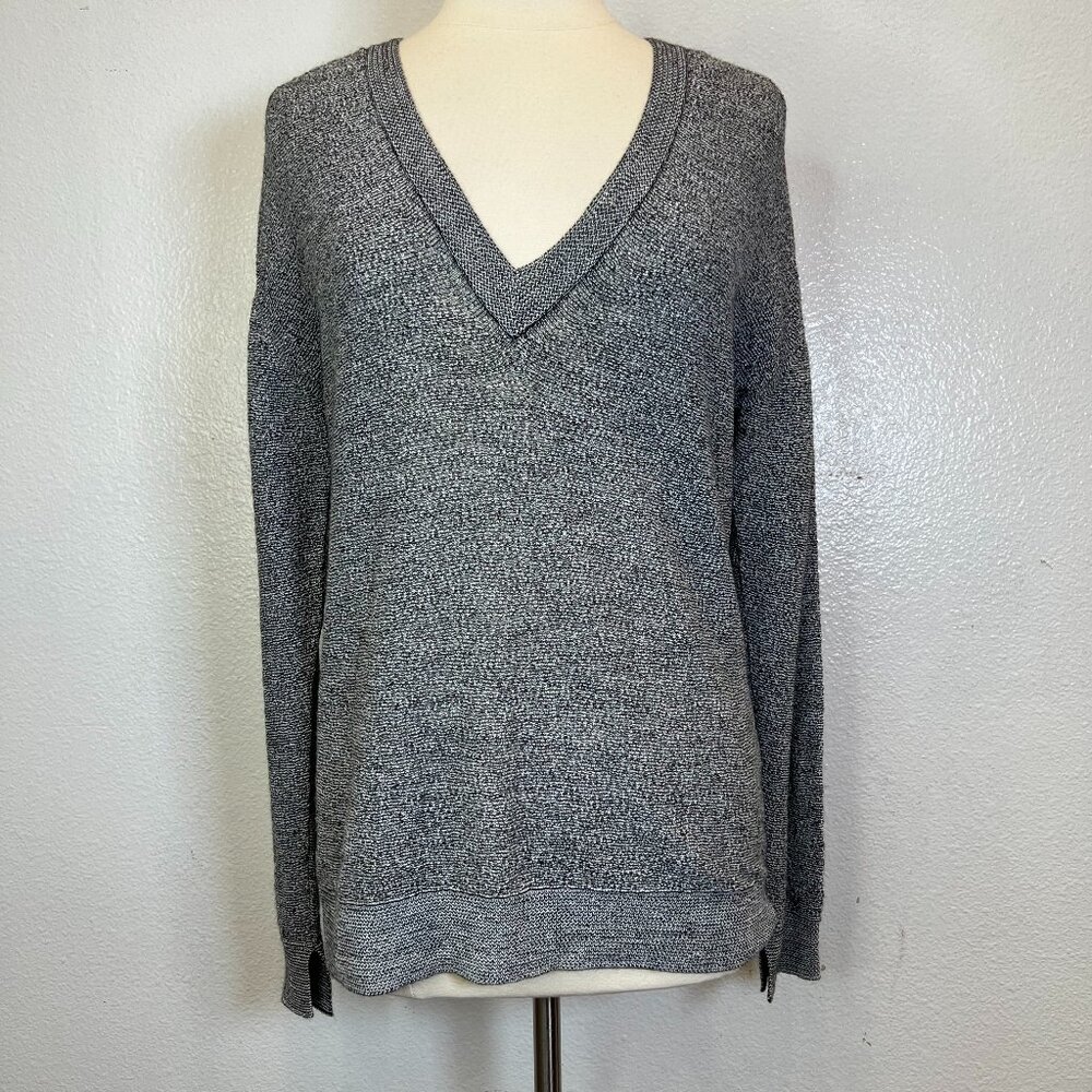 Zadig & Voltaire Apple Alpaca Blend Knit Sweater Gray Long Sleeve V-Neck No Size